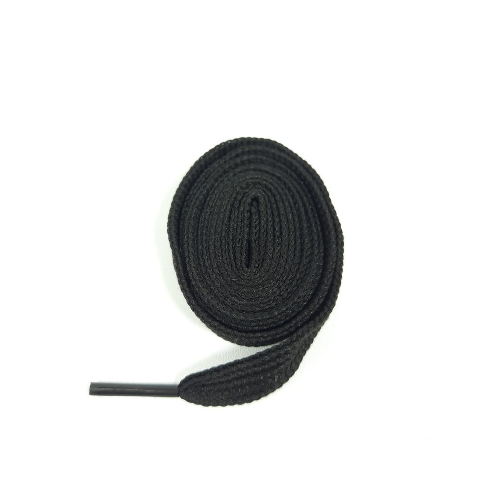 Jual SLAVA - Tali Sepatu Hitam 120 cm Gepeng Pipih Flat | Shopee Indonesia