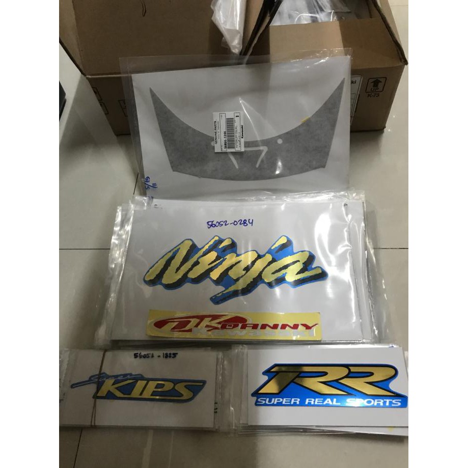 Jual Stiker set ninja rr old biru original | Shopee Indonesia