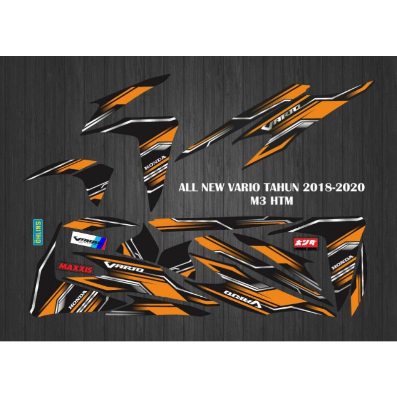 Jual stiker striping decal variasi all new vario tahun 2018-2020 m3 HTM