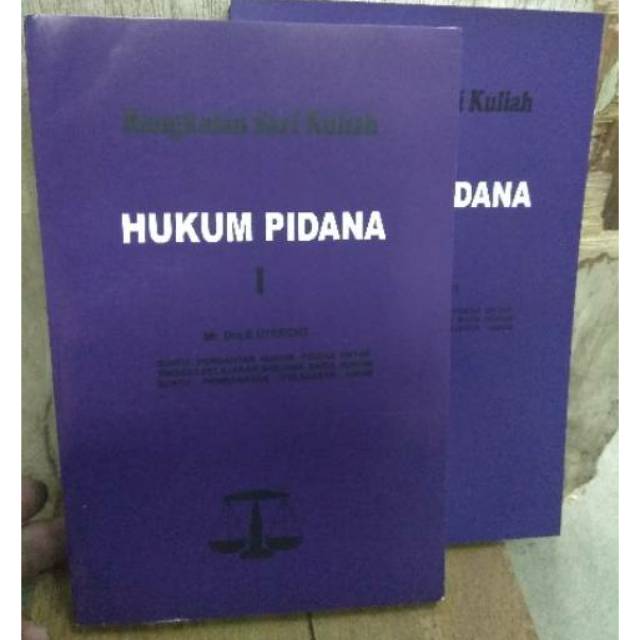 Jual Hukum Pidana Jilid 1 2 Rankaian Sari Kuliah Utrecht | Shopee Indonesia