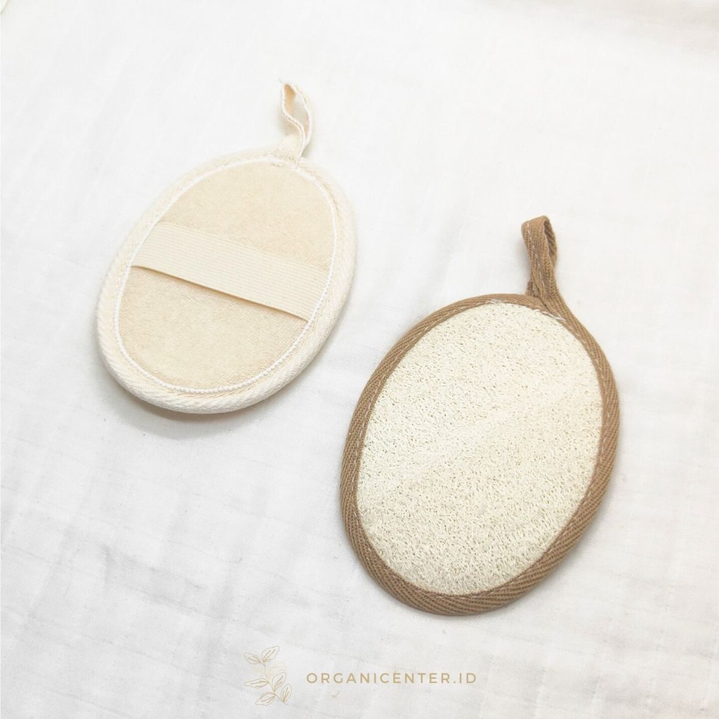 Jual Loofah Body Scrubber Sponge Natural Exfoliating Pad Spons Daki