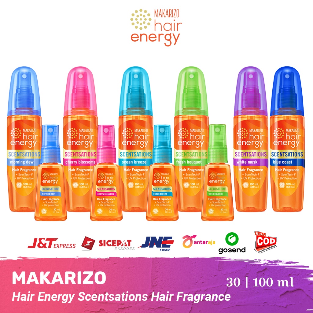 Jual Makarizo Hair Energy Scentsations Hair Fragrance 30ml 100ml Parfum Rambut Mist Perfume 