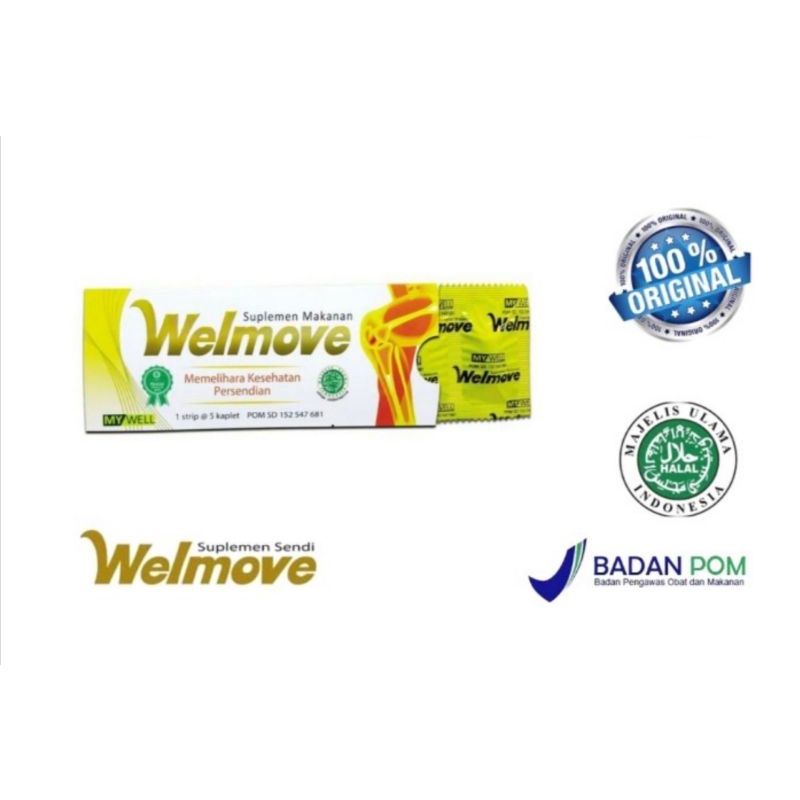 Jual Welmove Suplemen Sendi Isi 5 Kaplet Welmove Shopee Indonesia 9070