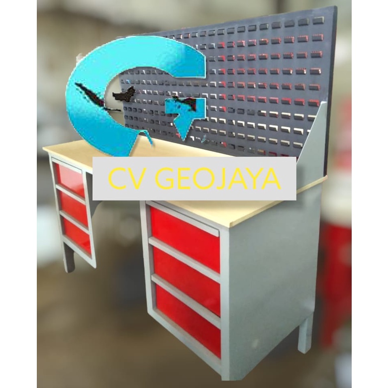 Jual Meja Kerja Besi Workshop Ekonomis Workbench | Shopee Indonesia