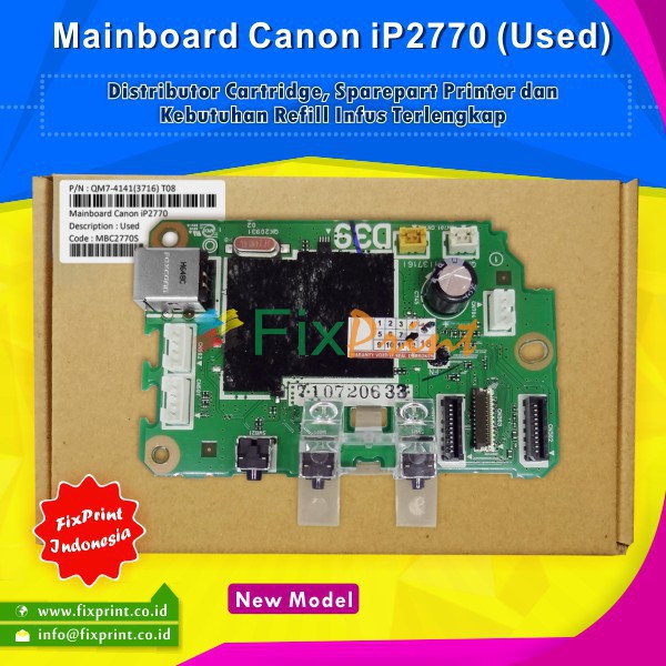 Jual Motherboard Printer Canon iP2770 PCB Mainboard Board 2770 IP 2770 ...