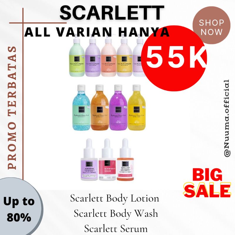 Jual Scarlett Body Lotion/ Scarlett Body Wash/ Scarlett Serum Shopee