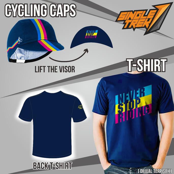 Jual Kaos Sepeda Never Stop Riding Sepeda Lipat Brompton Seli Dahon ...