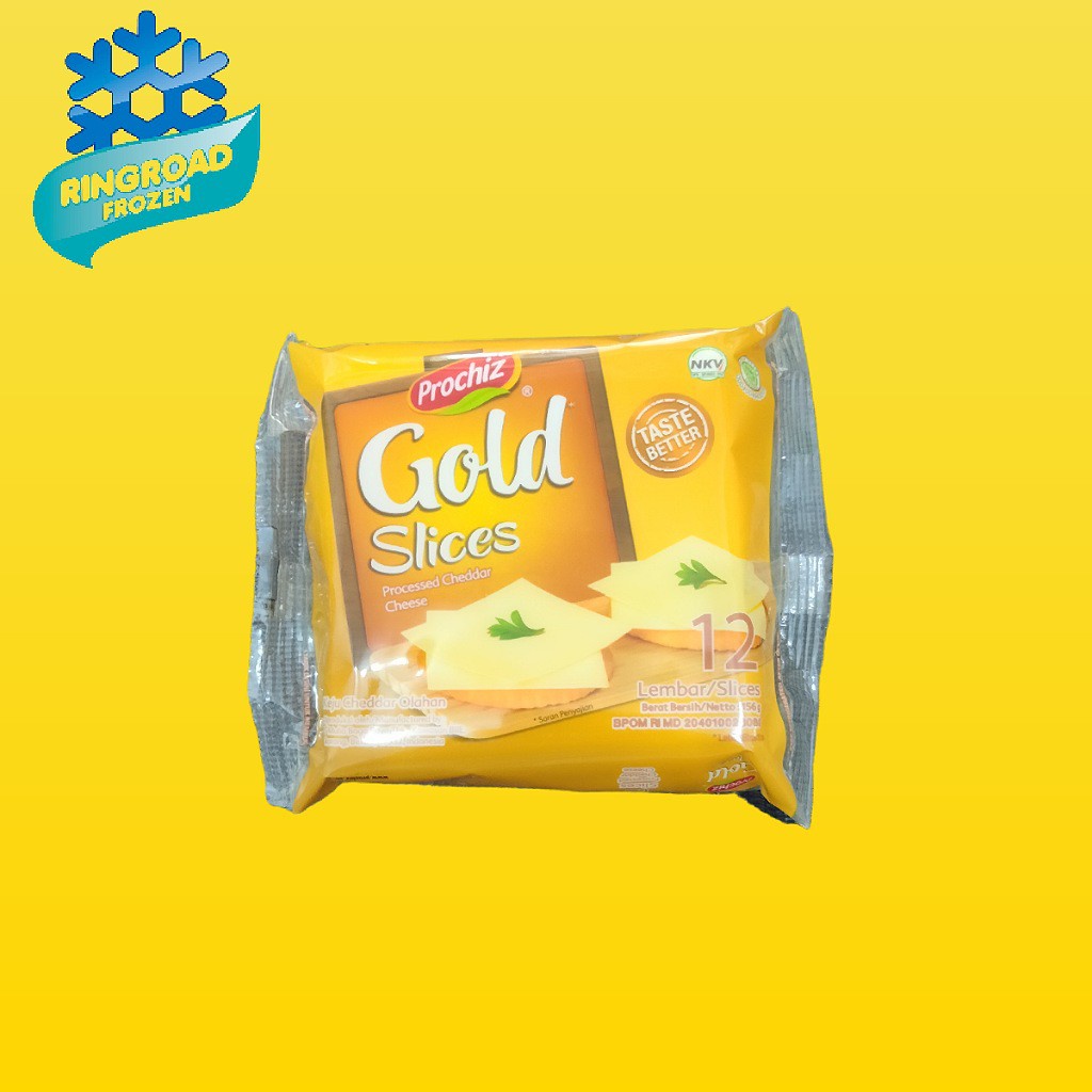 Jual PROCHIZ GOLD CHEDDAR SLICE 12 PCS - LEMBARAN KEJU | Shopee Indonesia