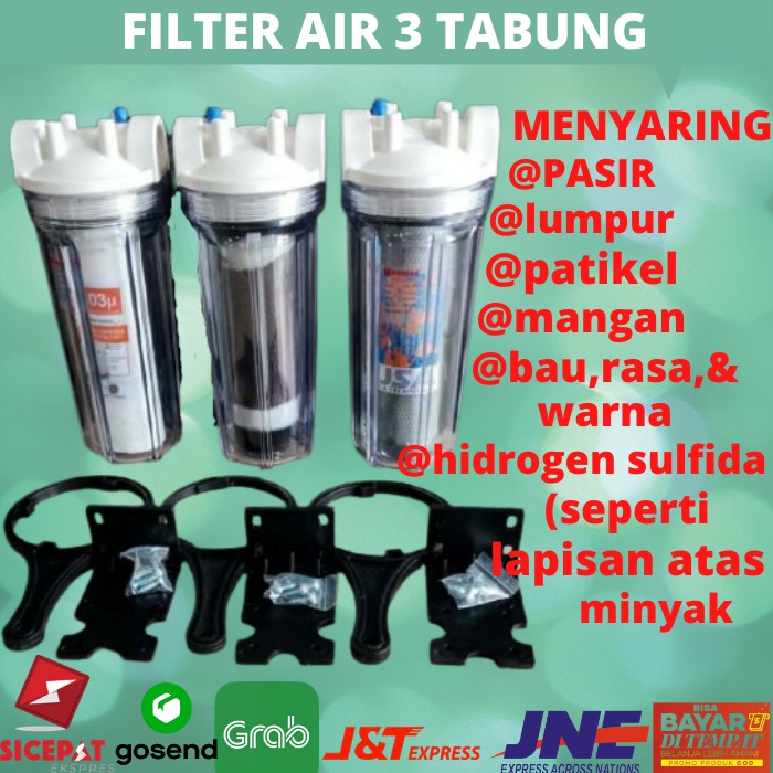 Jual FILTER SARINGAN AIR SUMUR PAM PDAM 3 TABUNG Shopee Indonesia
