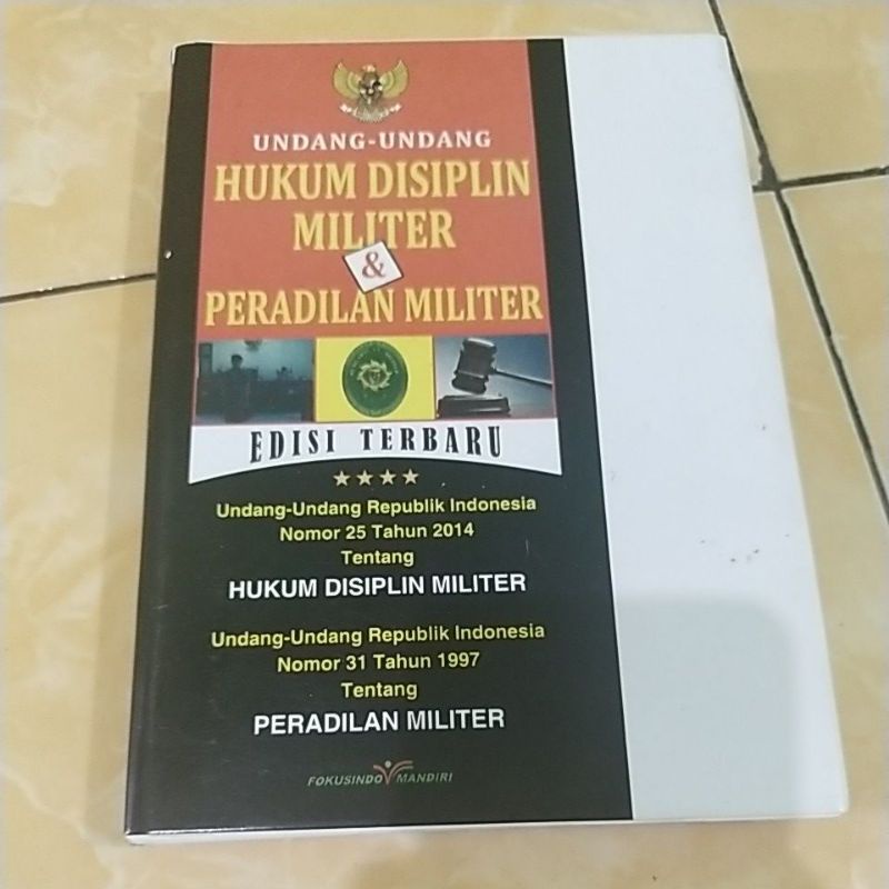 Jual Undang Undang Hukum Disiplin Militer & Peradilan Militer | Shopee ...