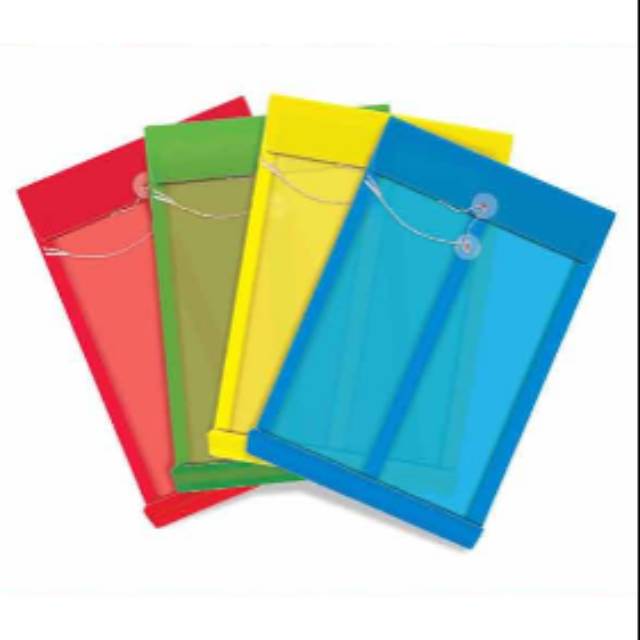 Jual Amplop Map Tali/Kancing Plastik Polos (12pc) | Shopee Indonesia
