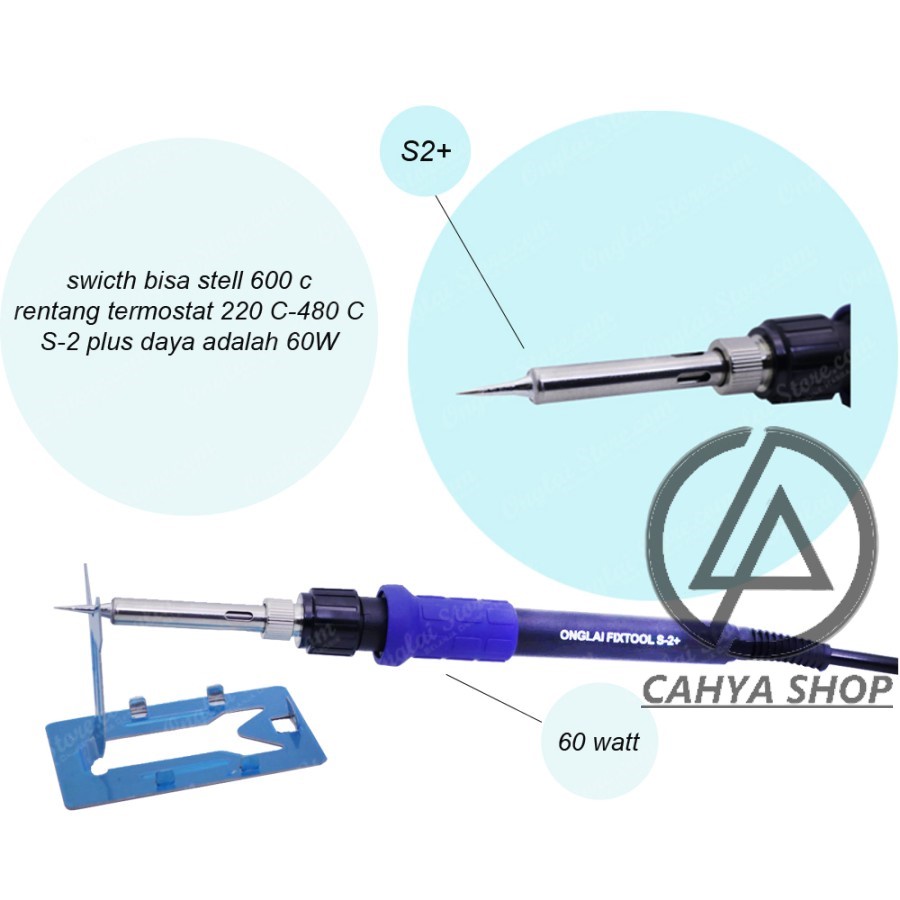 Jual Solder Listrik W Bisa Atur Suhu Adjustable V Onglai Fixtool S