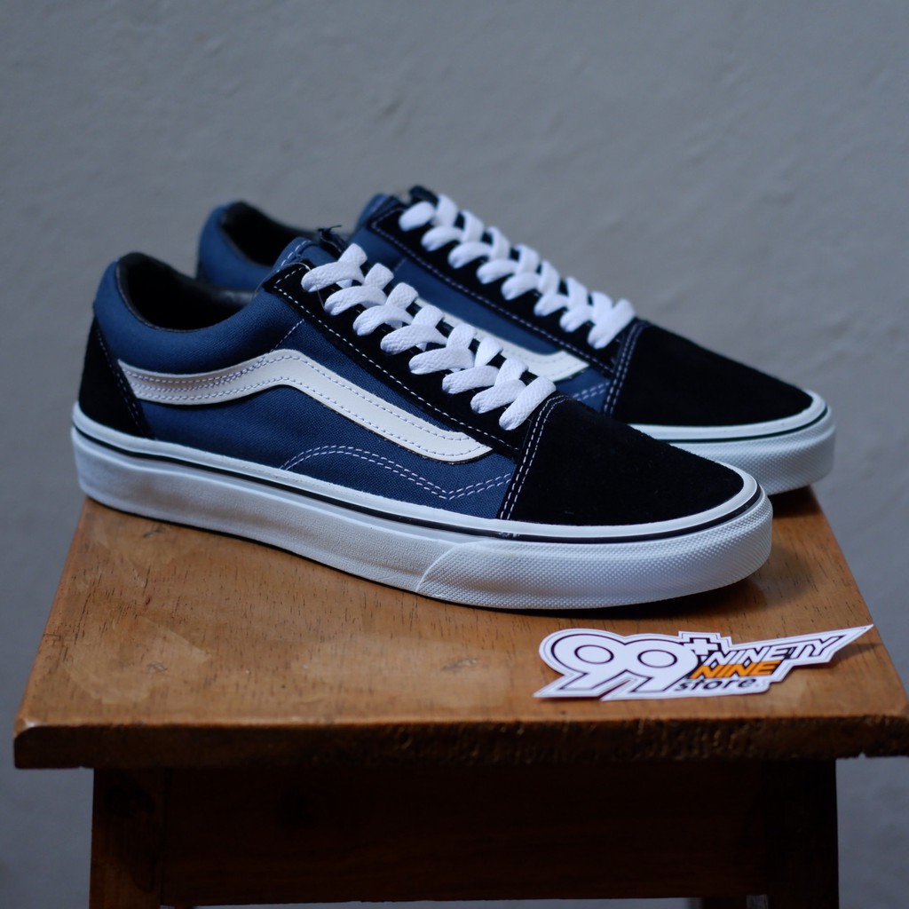 Jual SEPATU VANS OLD SKOOL NAVY BLUE MADE IN CHINA IMPORT PREMIUM QUALITY Shopee Indonesia