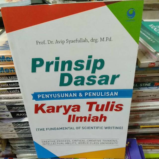 Jual Buku Prinsip Dasar Penyusunan Dan Penulisan Karya Tulis Ilmiah By Avip Syaefullah Shopee