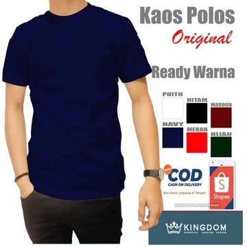 Kaos Polos Lgn Pendek Katun Cm 28S Premium