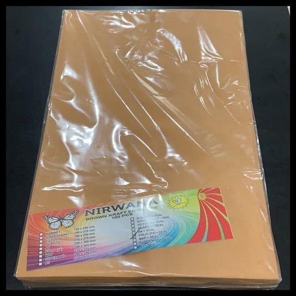 Jual Amplop Coklat Folio Lem Amplop Coklat Isi 100 Lembar Shopee