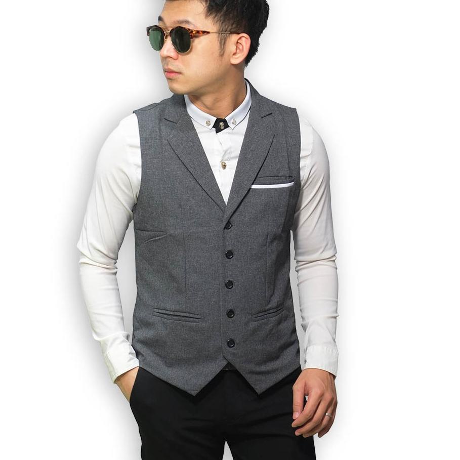 Jual Terbaru Vest Formal Rompi Setelan Dalaman Jas Pria Groomsmen