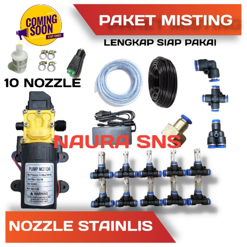 Jual PAKET MISTING SPRAYER KABUT 10 TITIK / ALAT MISTING EMBUN ...