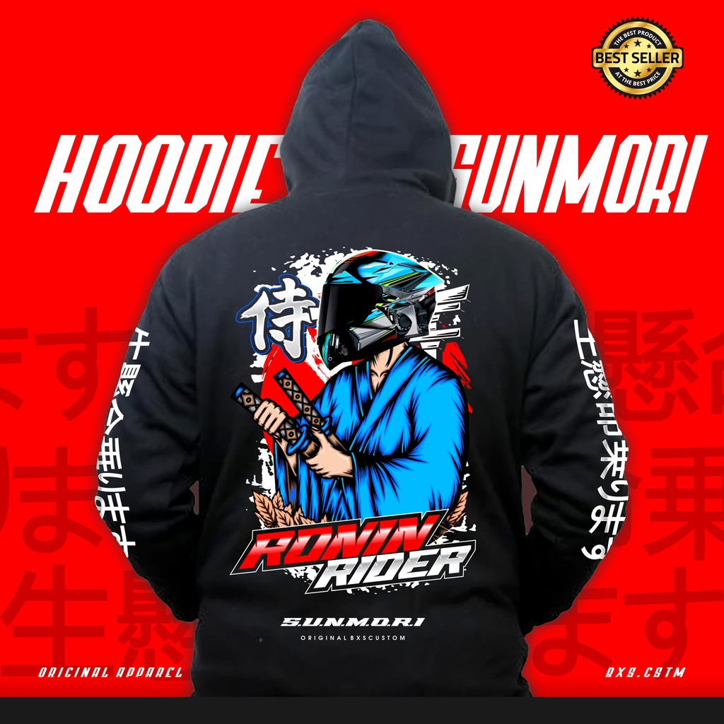 Jual JAKET SUNMORI | HOODIE SUNMORI RONIN RIDER JAPANESE | SWEATER ...