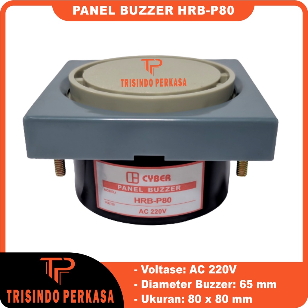 Jual Panel Buzzer HRB-P80 Bell TET 220VAC 220V AC | Shopee Indonesia