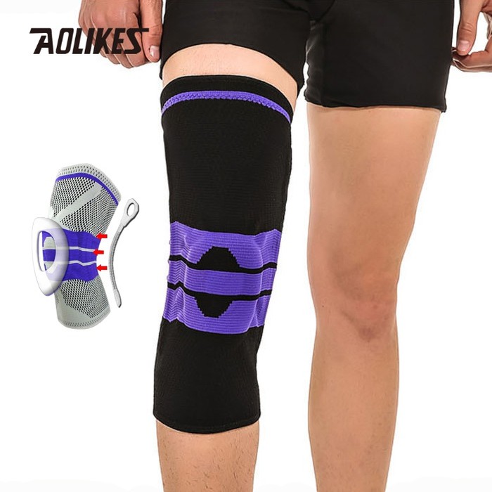 Jual Aolikes 7721 Knee Sleeve Compression Pad - Pelindung Lutut Deker ...