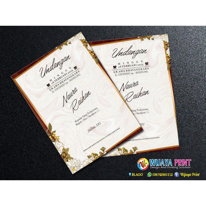 Jual Undangan Pernikahan | Wedding invitation model kekinan model