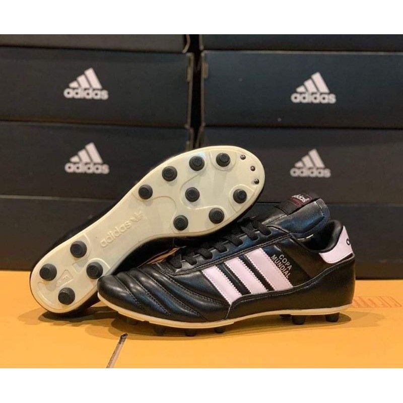 Jual Sepatu Bola Adidas Copa Mundial Black White FG Shopee Indonesia