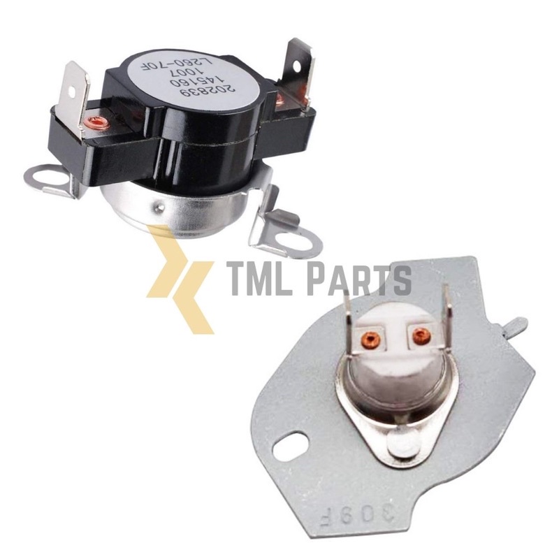 Jual Thermostat/Thermal Cut Off & High Limit Sepasang Untuk Mesin Dryer Maytag, Whirlpool