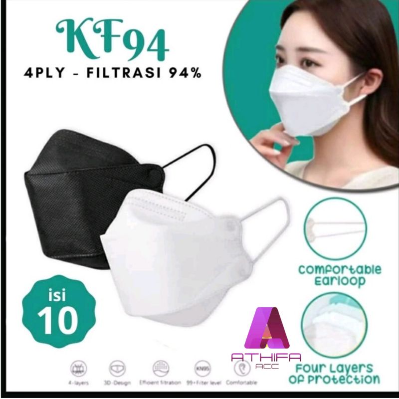 Jual Masker KF94 isi 10pcs Earloop | Shopee Indonesia