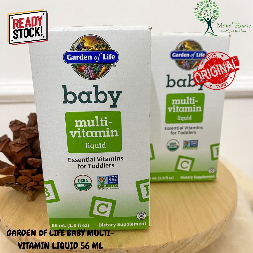 Jual [READY STOCK] GARDEN OF LIFE BABY MULTI VITAMIN LIQUID 56 ML