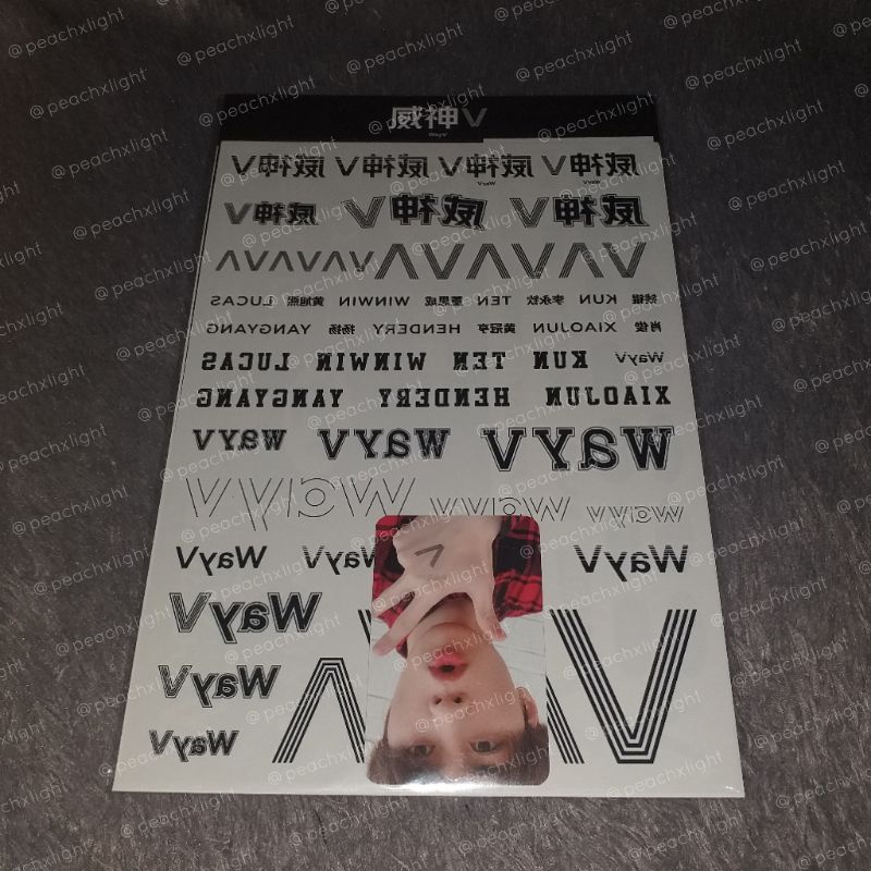 Jual MD MERCHANDISE WAYV 3ND ANNIVERSARY TATTO STICKER SET KUN WINWIN ...