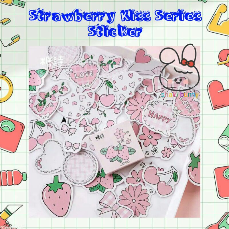 Jual Sticker Kawaii Strawberry Series (45pcs) / Stiker Seri Strawberry ...