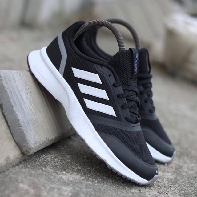Jual Adidas Nova Flow Black White Grey | Shopee Indonesia