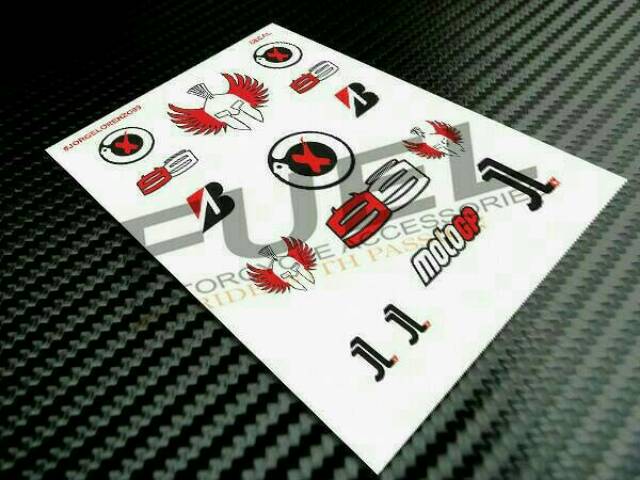 Jual Stiker/Sticker Pembalap Motogp Decal Set (Rossi,Marquez,Lorenzo ...