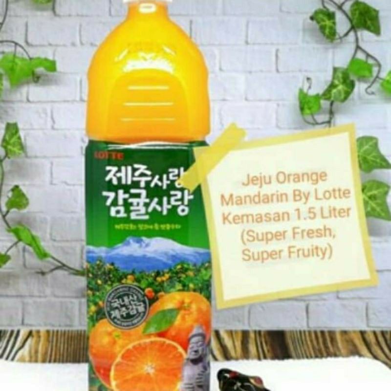 Jual Lotte Jeju Mandarin Orange Juice Korea Jus Jeruk Korean Tangerine
