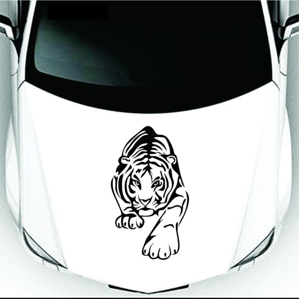 Jual CUTTING STICKER MOBIL MACAN HARIMAU TIGER 60CM STIKER MOBIL KEREN ...