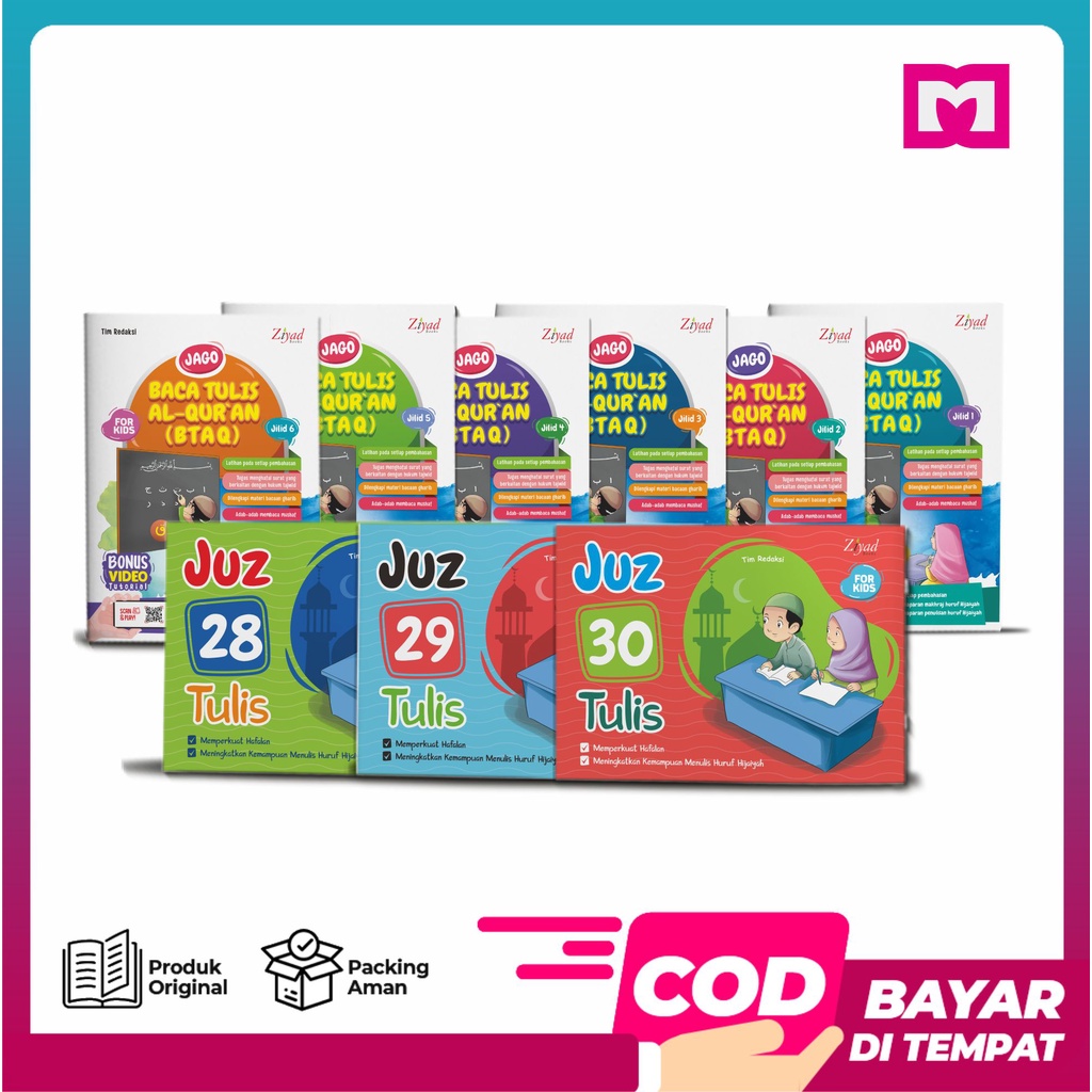 Jual DM Bookstore - Paket Lengkap Buku Jago Baca Tulis Al Quran (Jago ...