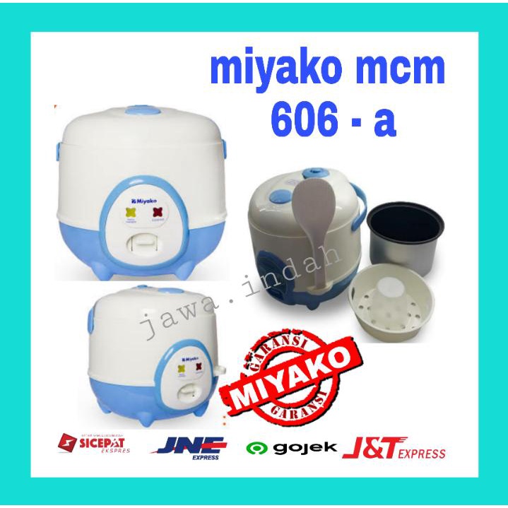 Jual Miyako Magic Com 0,6 Liter MCM 606A Penanak Nasi Rice Cooker ...