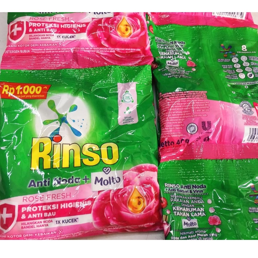 Jual PROMO Brand | Rinso Molto Bubuk Serbuk Renceng - 6 Sachet x 46 gr ...