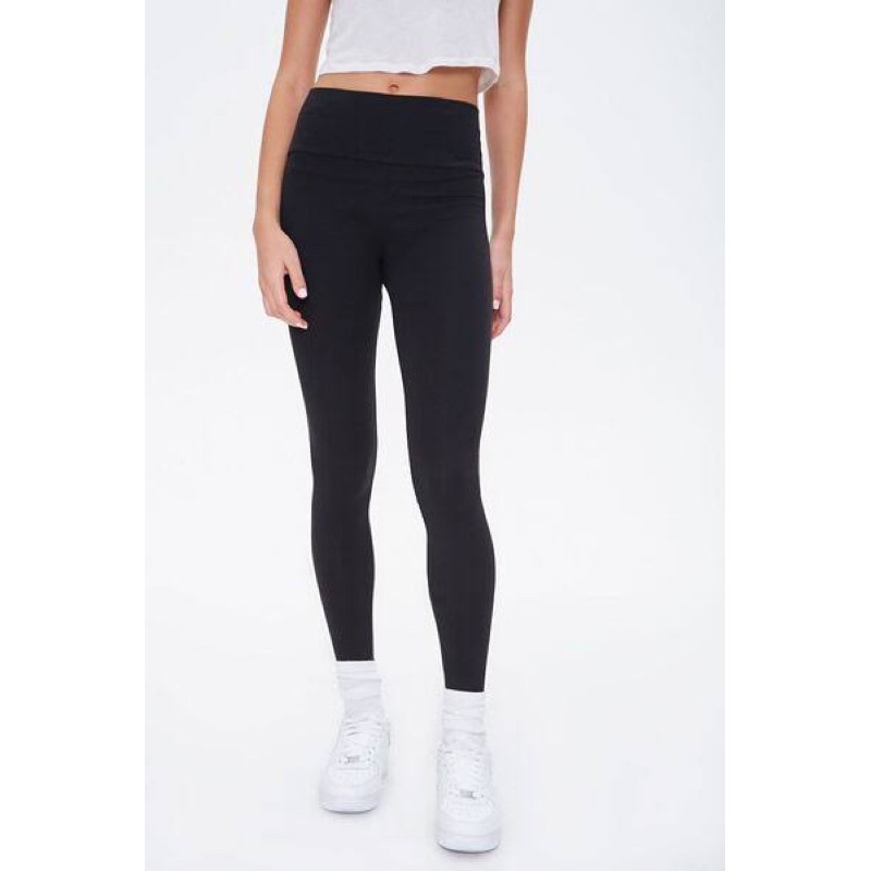 Celana Legging Forever 21 Black Hitam wanita Original Celana LeggingMurah