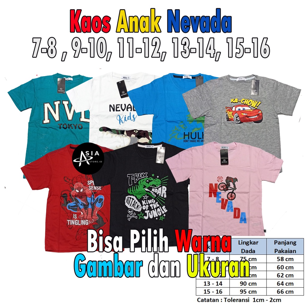 Nevada Life Is A Game Kaos Anak Laki-laki