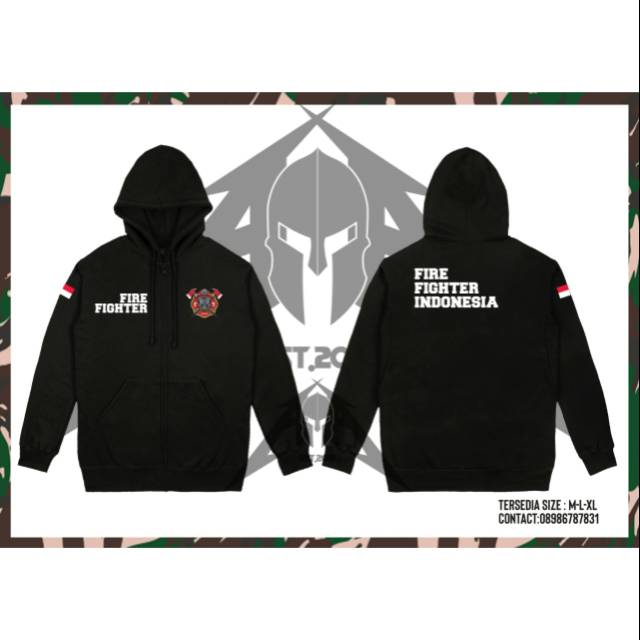 Jual jaket sweater zipper Damkar pemadam kebakaran firefighter Armor ...