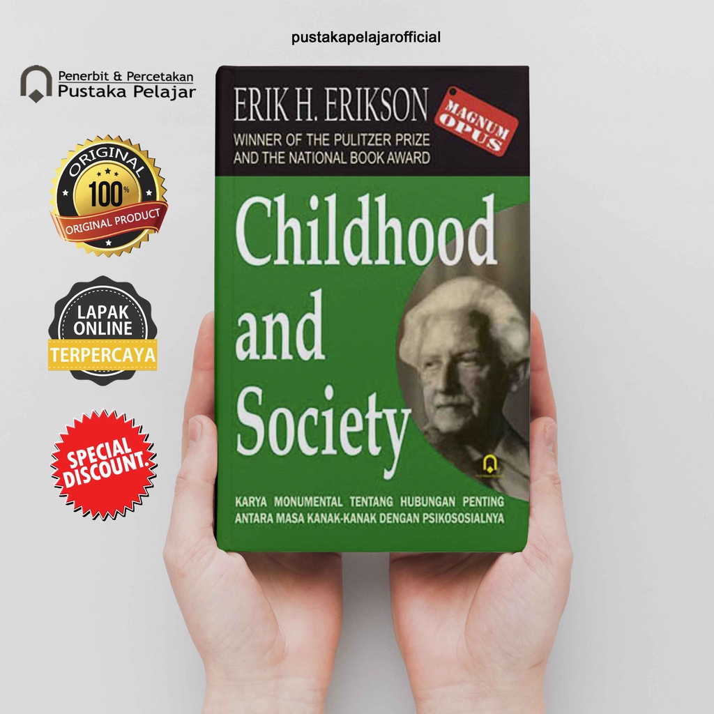 Jual BUKU ORIGINAL CHILDHOOD AND SOCIETY ERIK H. ERIKSON PUSTAKA