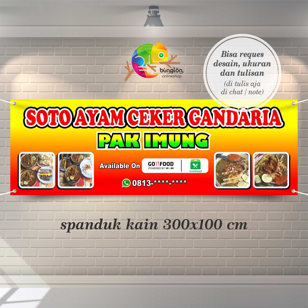 Jual Spanduk Banner Soto Ayam | Shopee Indonesia