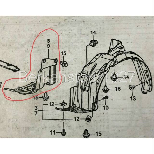 Jual Cover Deck Bawah Mesin Jazz 20082012, Jazz GE8 Harga Per