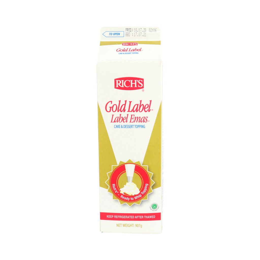 Jual Rich's Gold Whipping Cream 1 lt Shopee Indonesia
