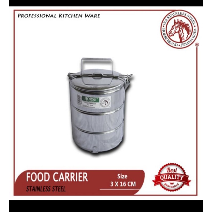 Jual RANTANG MAKAN MERK HORSE UKURAN 3 X 16 MODEL JEPIT BEST SELLER ...