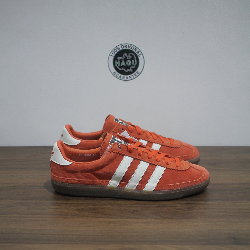 ADIDAS WHALLEY SPEZIAL OREN PUTIH F35716 HAGUSNEAKER 100 ORIGINAL