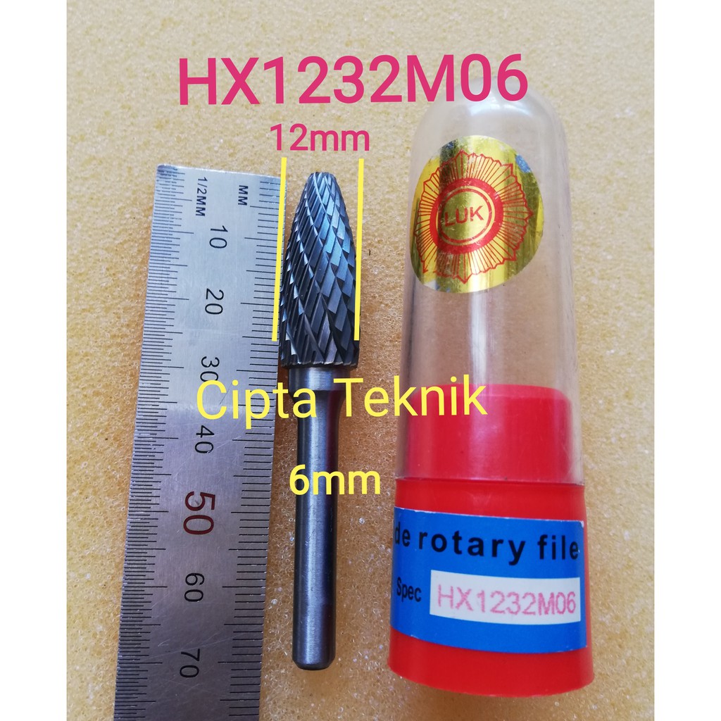 Jual Carbide Rotary Burr File HX1232M06 Toki Mata bor tuner Type HX ...
