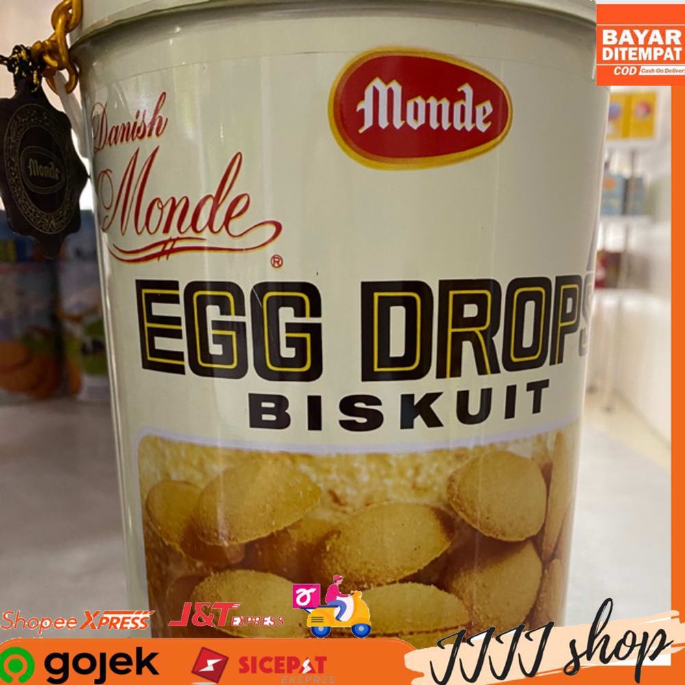 Jual Monde Egg Drop Biskuit Cemilan Snack Kemasan Kaleng Gr Shopee Indonesia